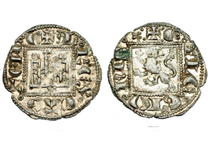 Dinero noven de Alfonso XI. Burgos Alfonso-xi-dinero-momeca-vico-B